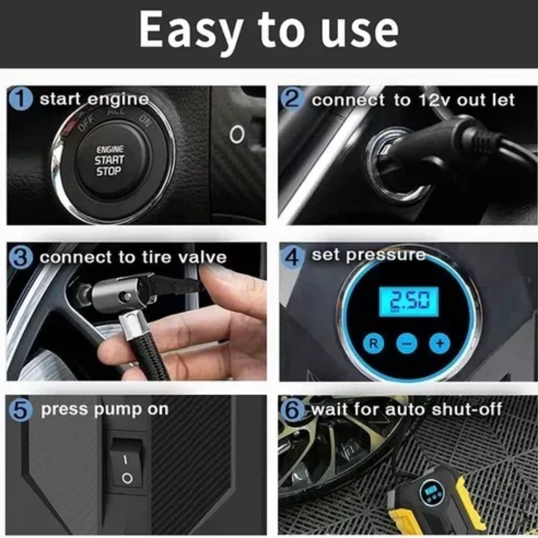 Compresor De Aire Portátil Multiusos